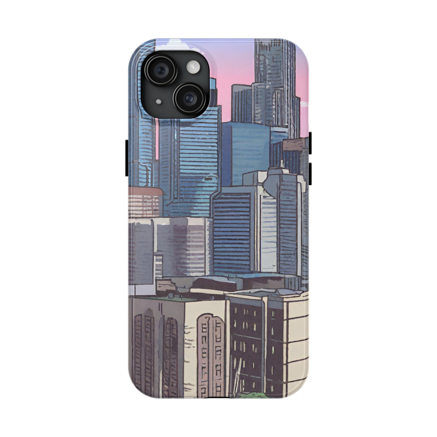 Cartoon City Tough iPhone Case