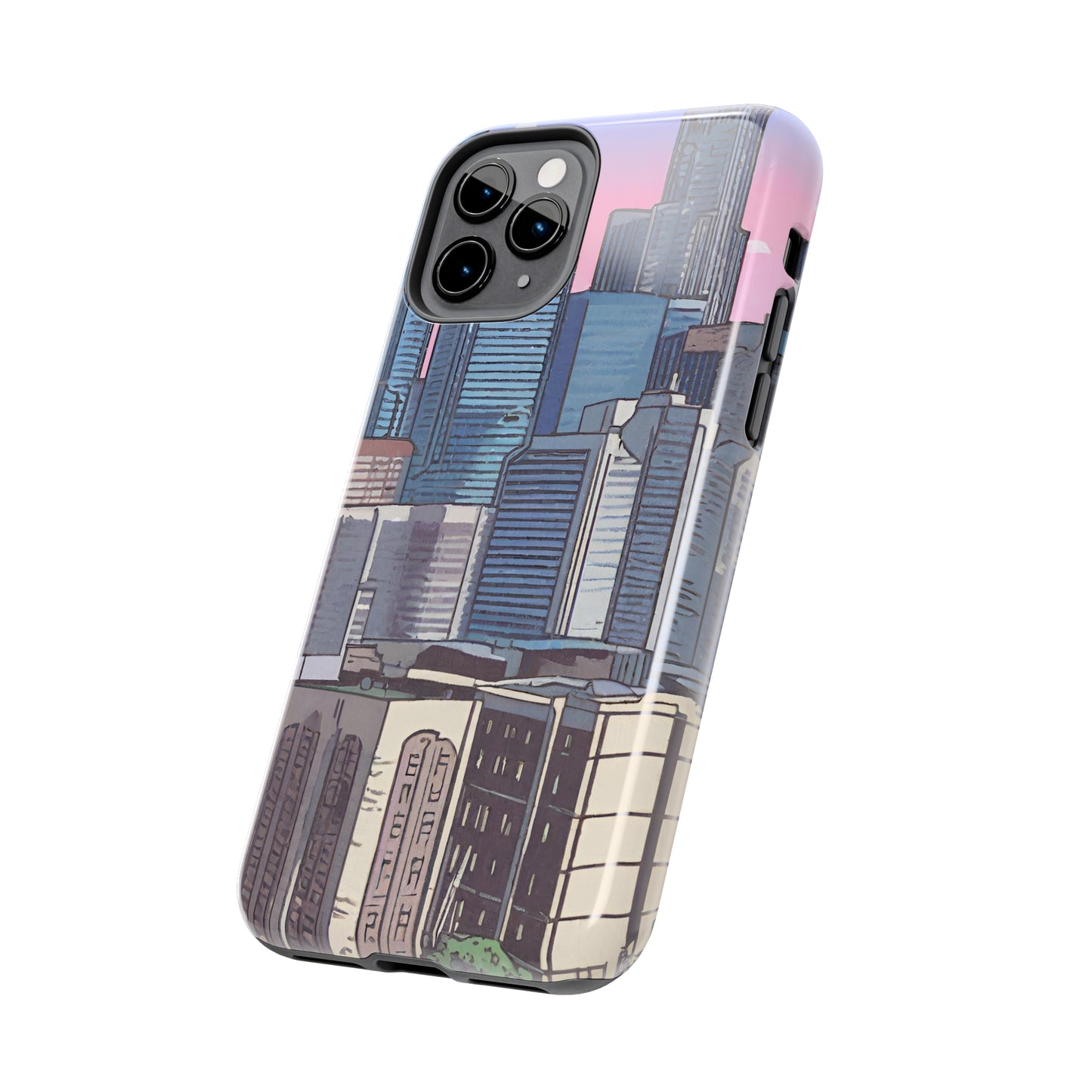 Cartoon City Tough iPhone Case