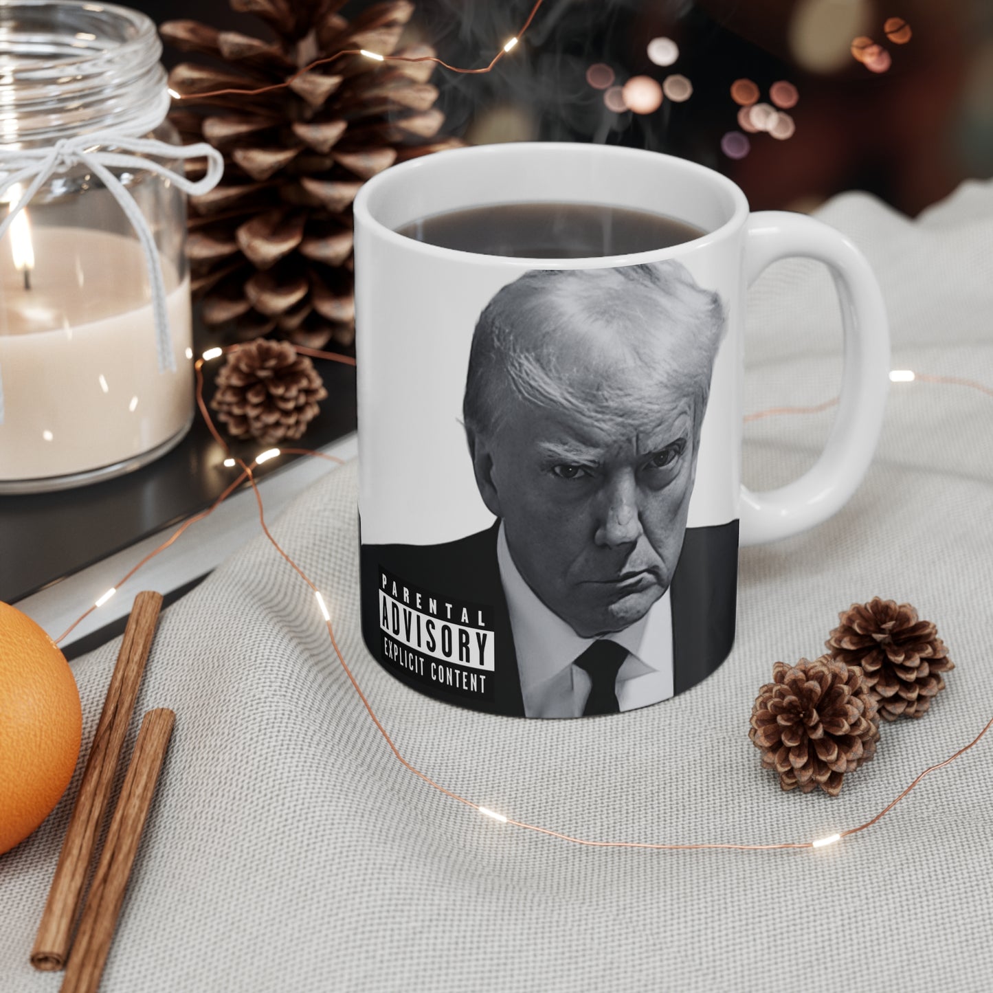 Trump Gangsta Album Cover Mugshot Mug