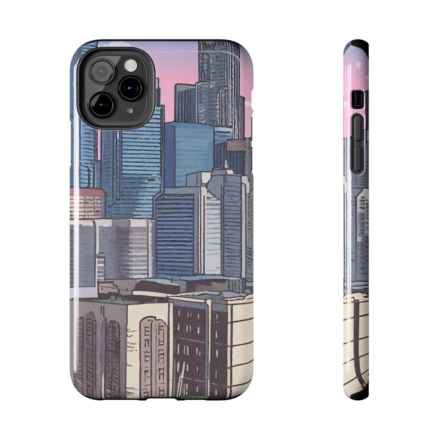 Cartoon City Tough iPhone Case