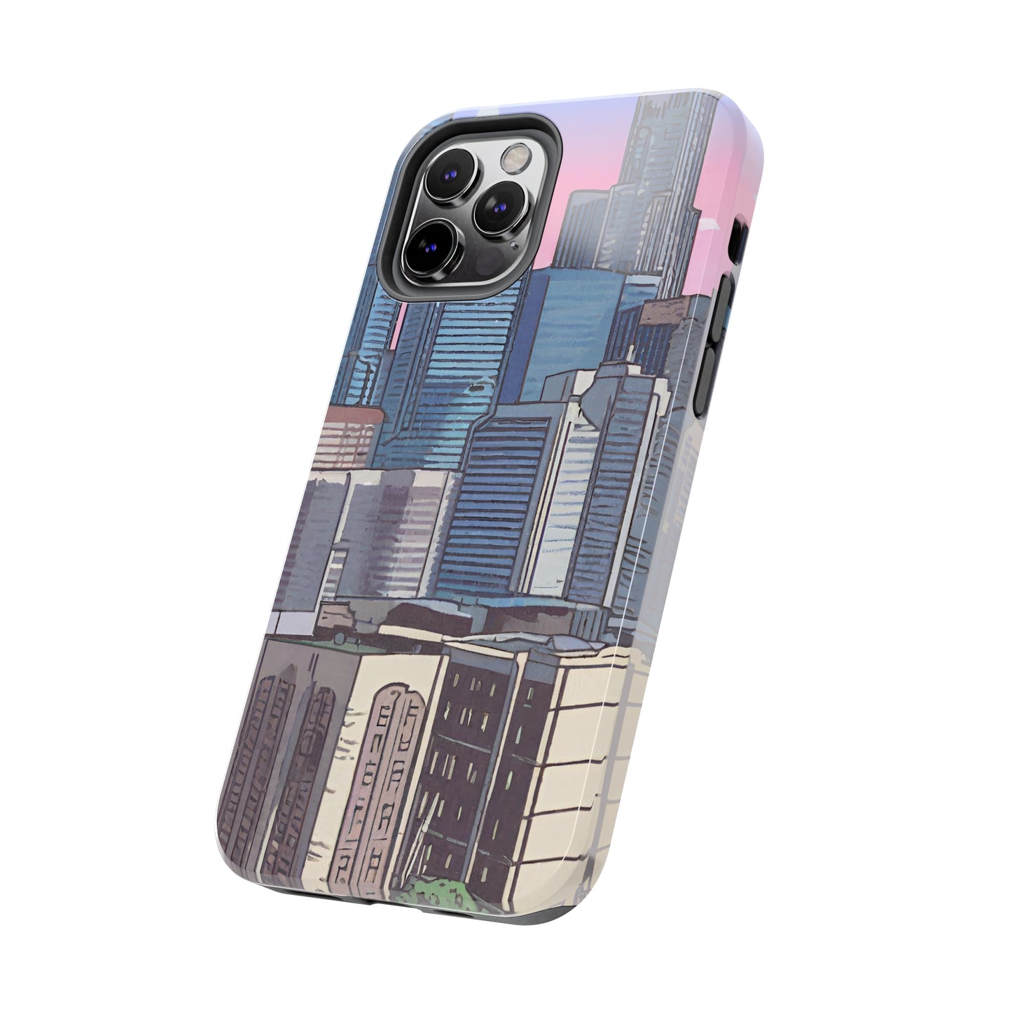 Cartoon City Tough iPhone Case