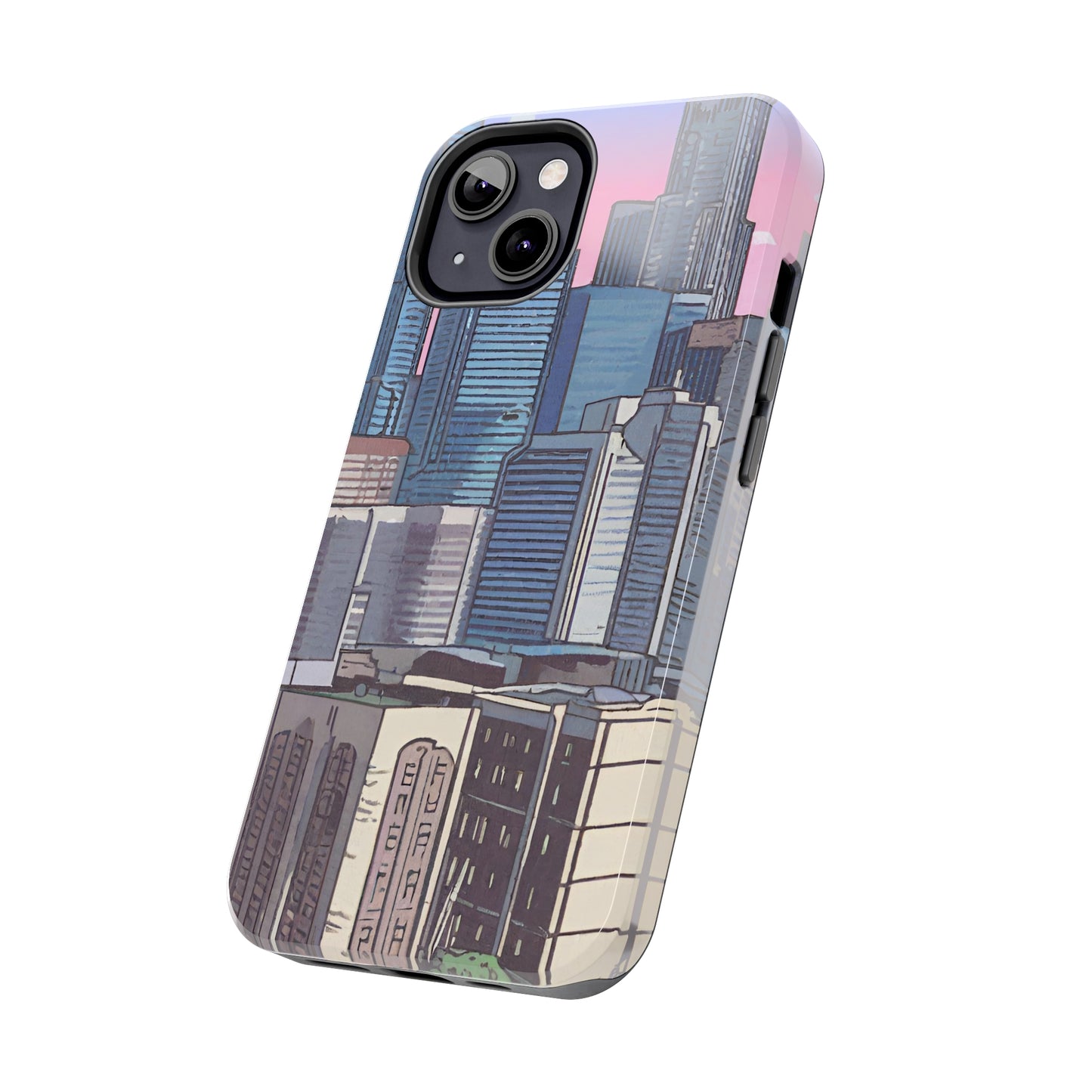 Cartoon City Tough iPhone Case