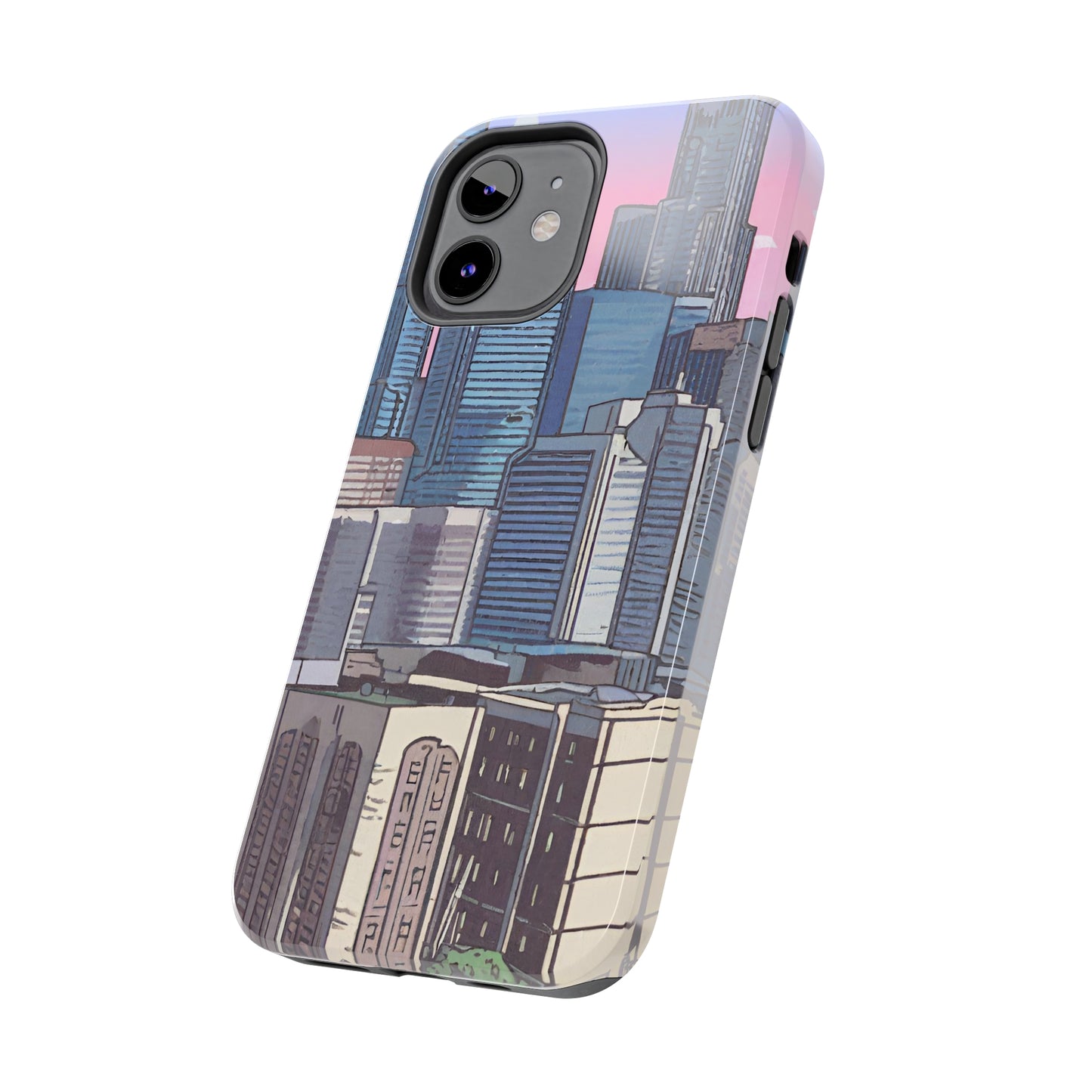 Cartoon City Tough iPhone Case