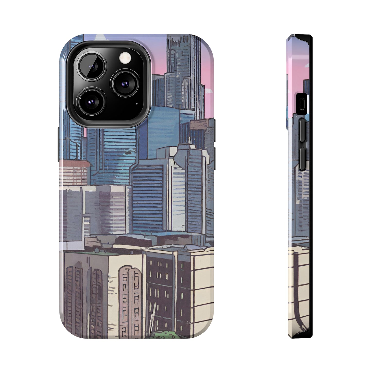 Cartoon City Tough iPhone Case