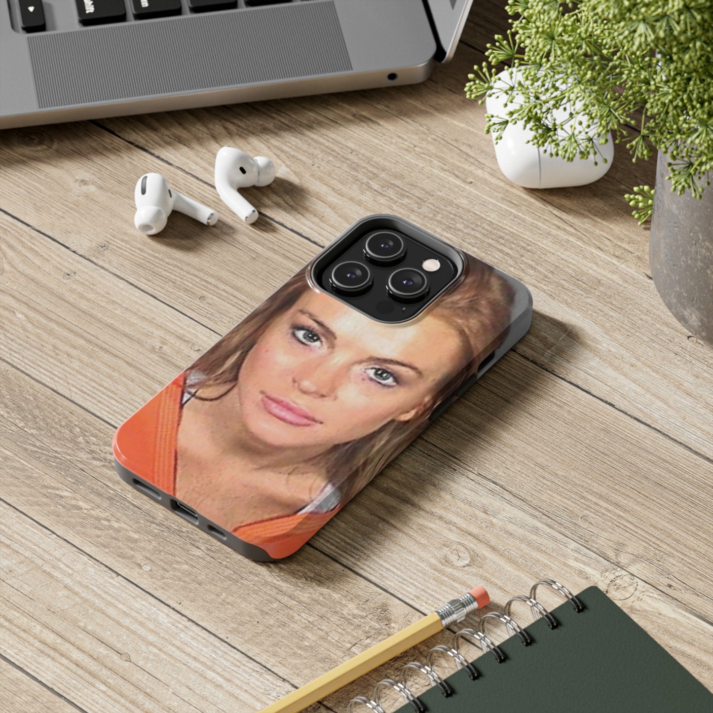 Lindsay Lohan Mugshot Tough Phone Case