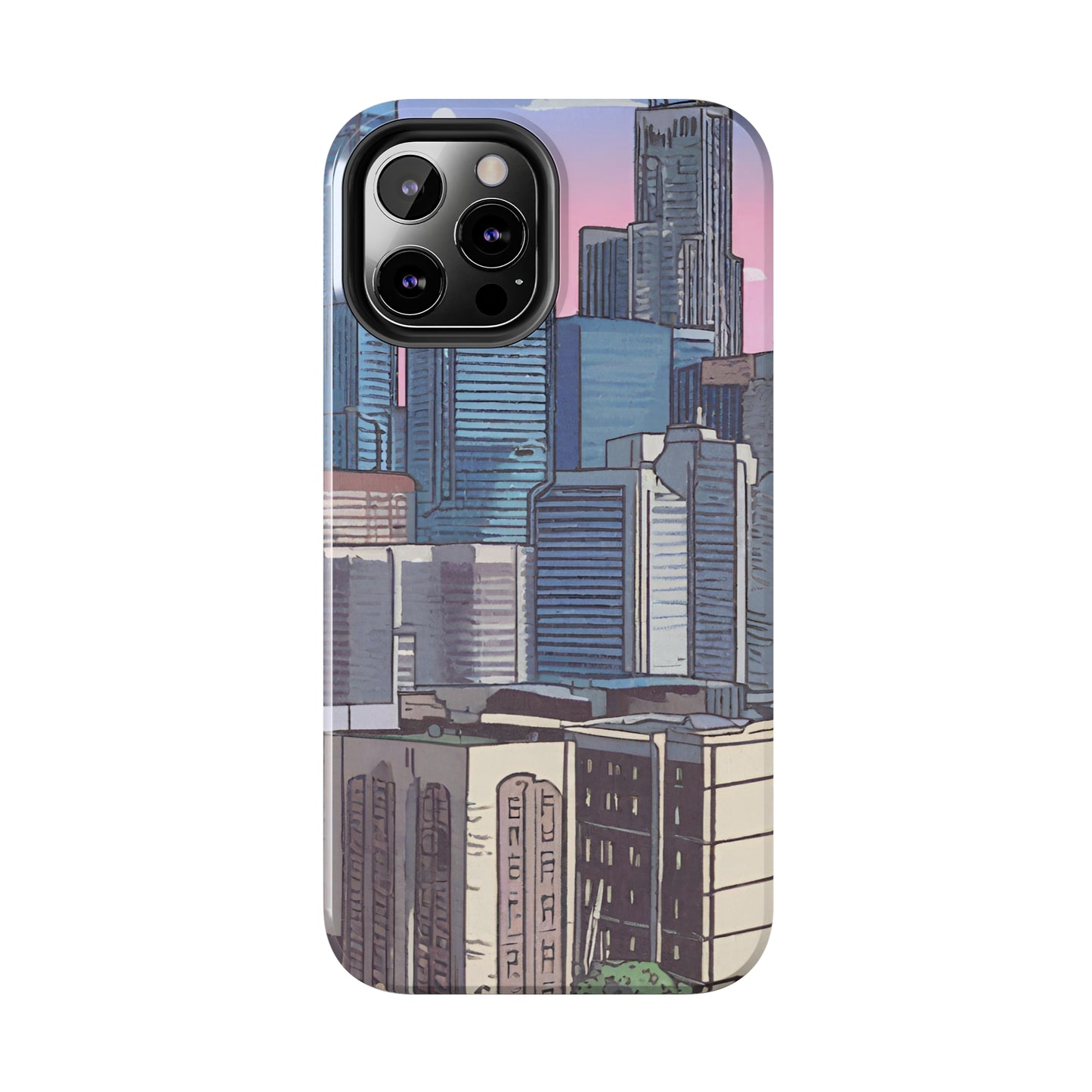 Cartoon City Tough iPhone Case