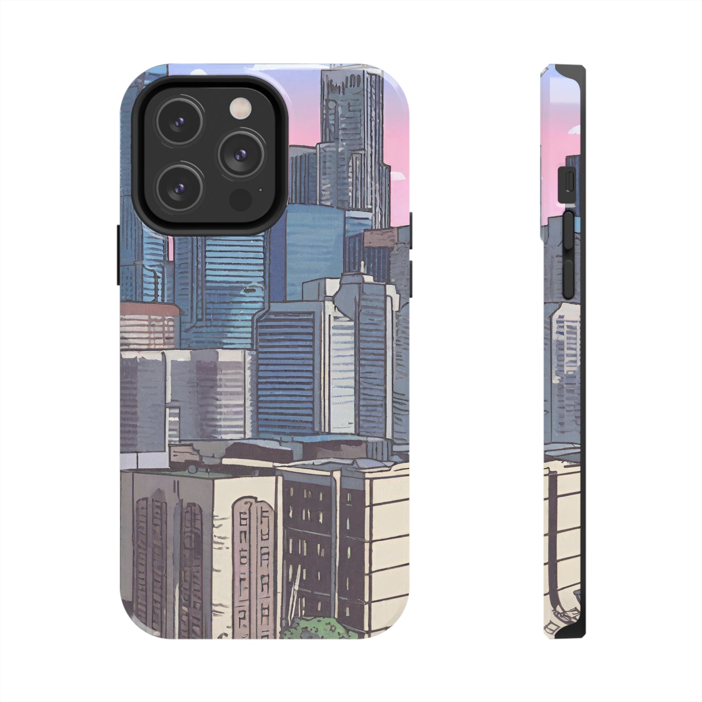 Cartoon City Tough iPhone Case