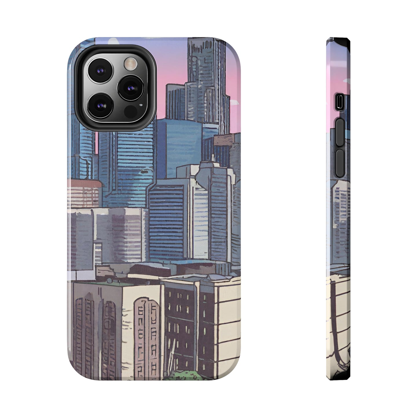 Cartoon City Tough iPhone Case