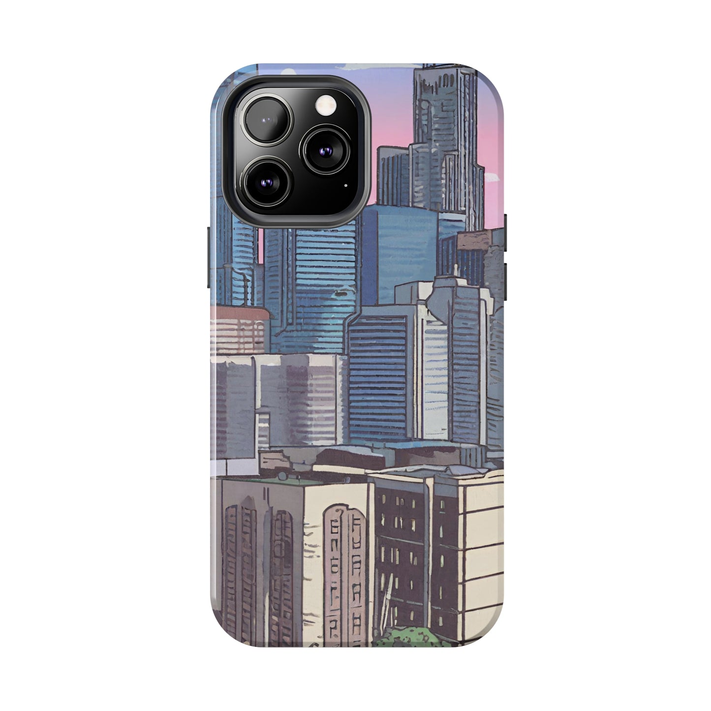 Cartoon City Tough iPhone Case