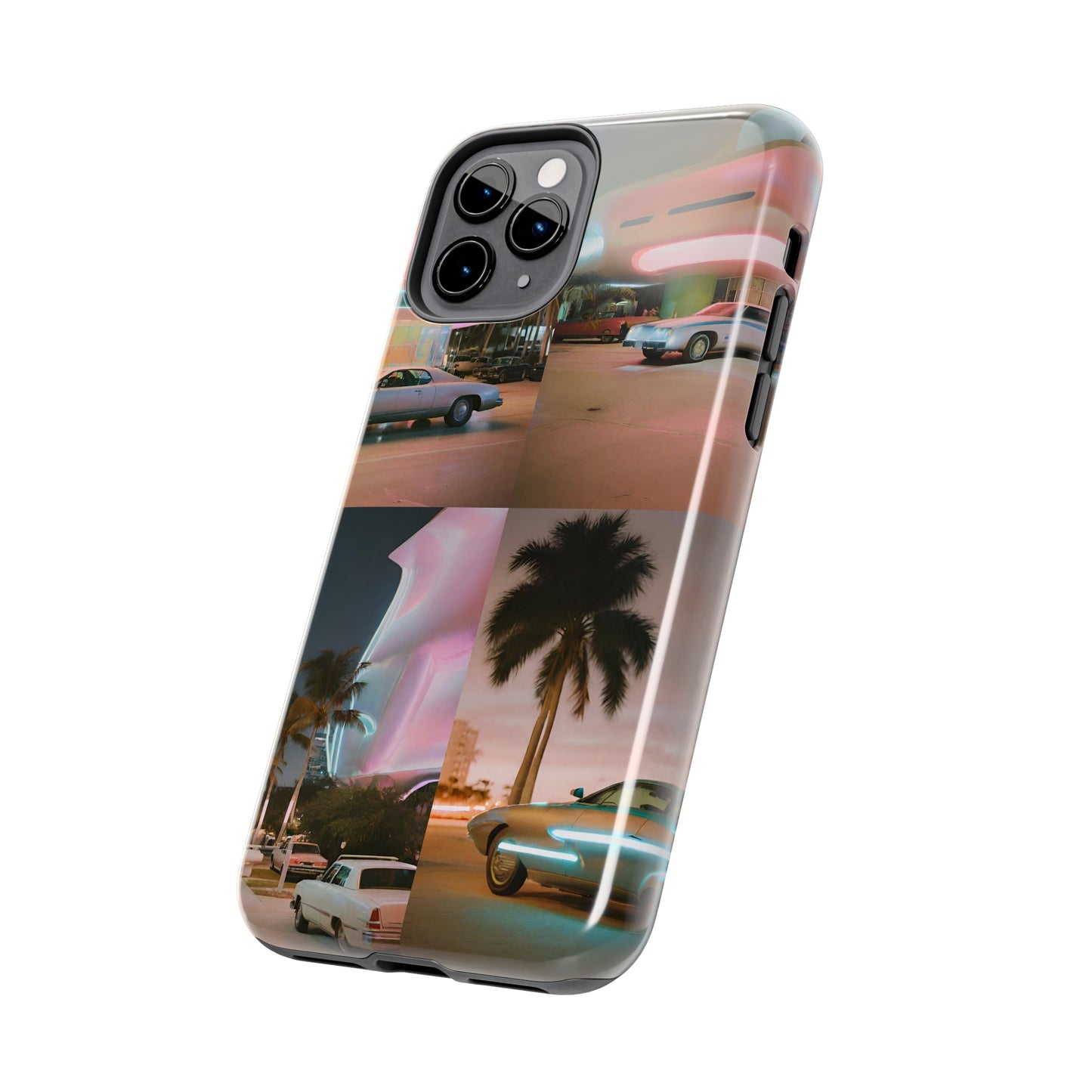 Retro Miami Tough iPhone Case