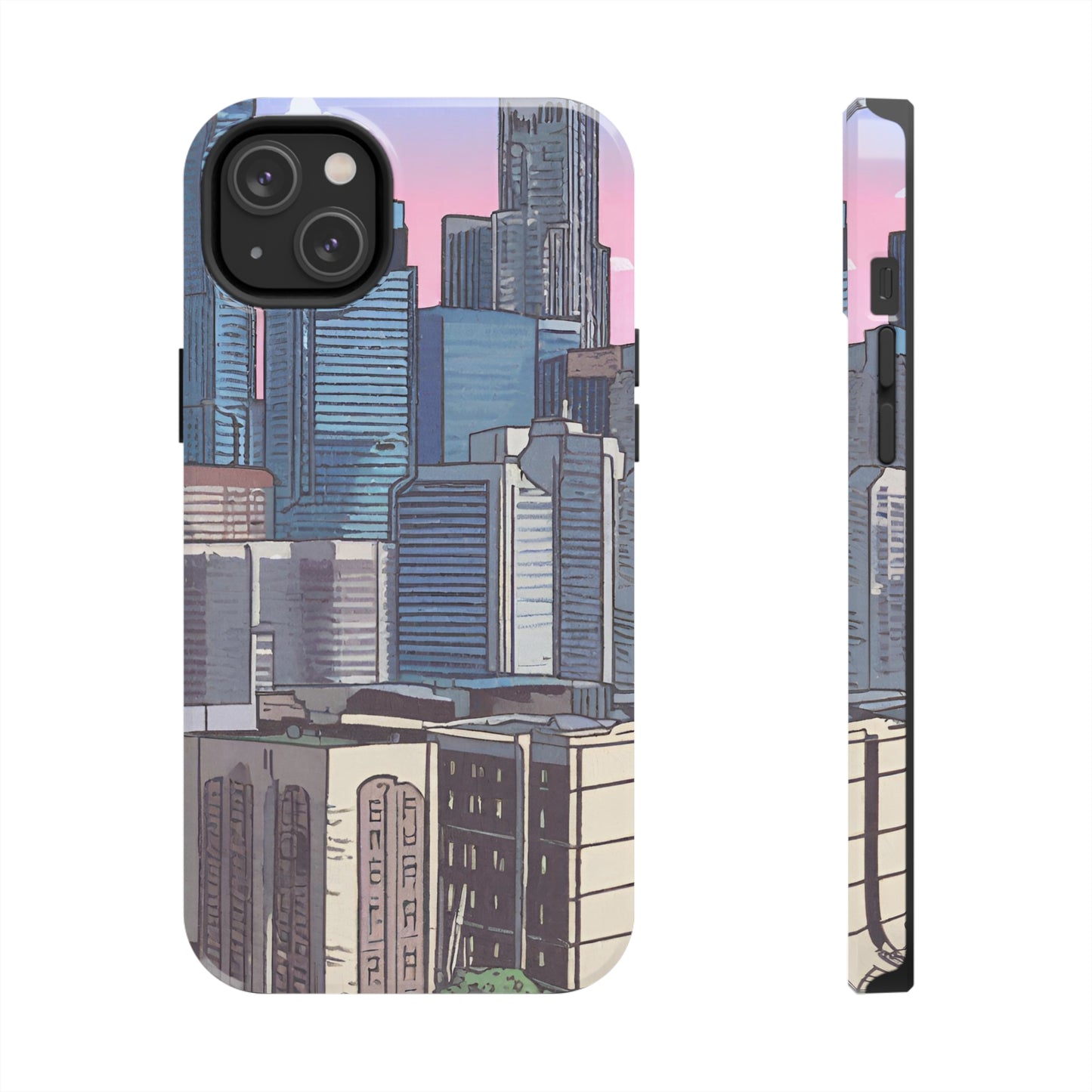 Cartoon City Tough iPhone Case