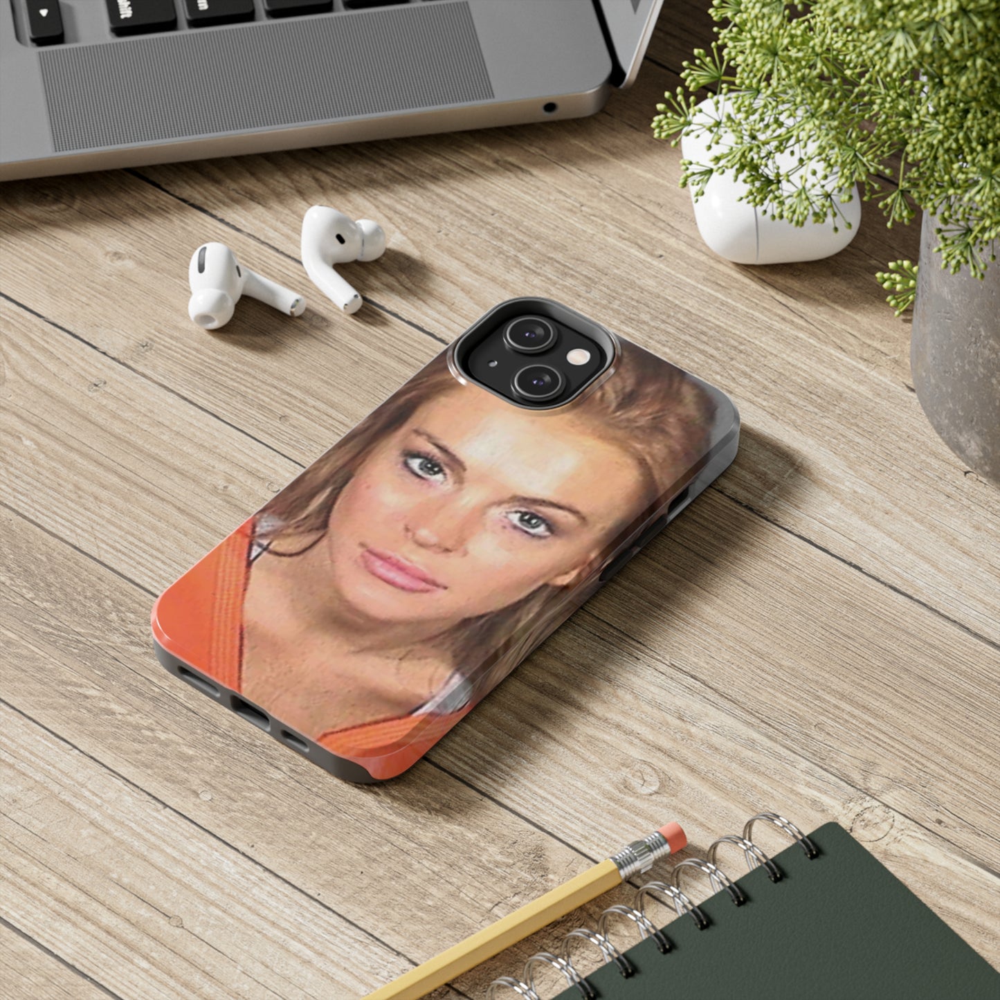 Lindsay Lohan Mugshot Tough Phone Case