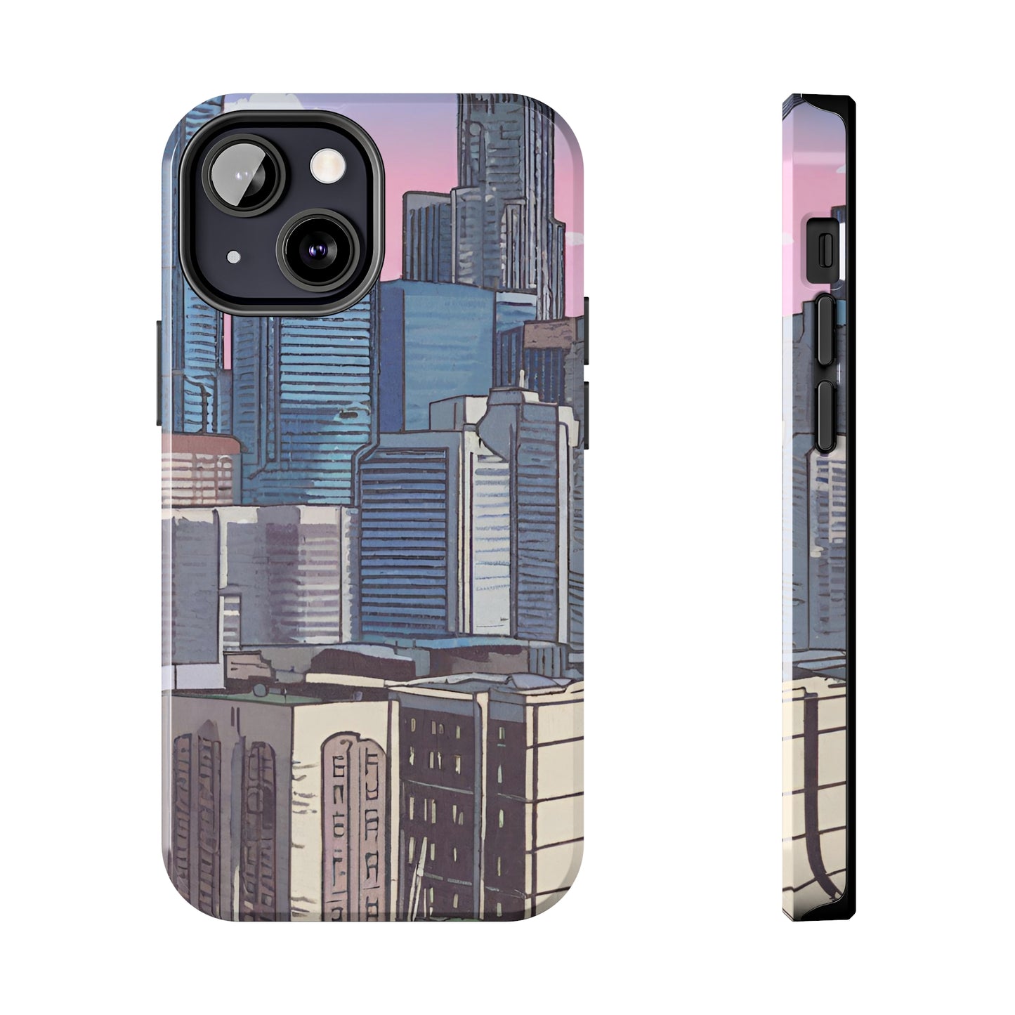 Cartoon City Tough iPhone Case