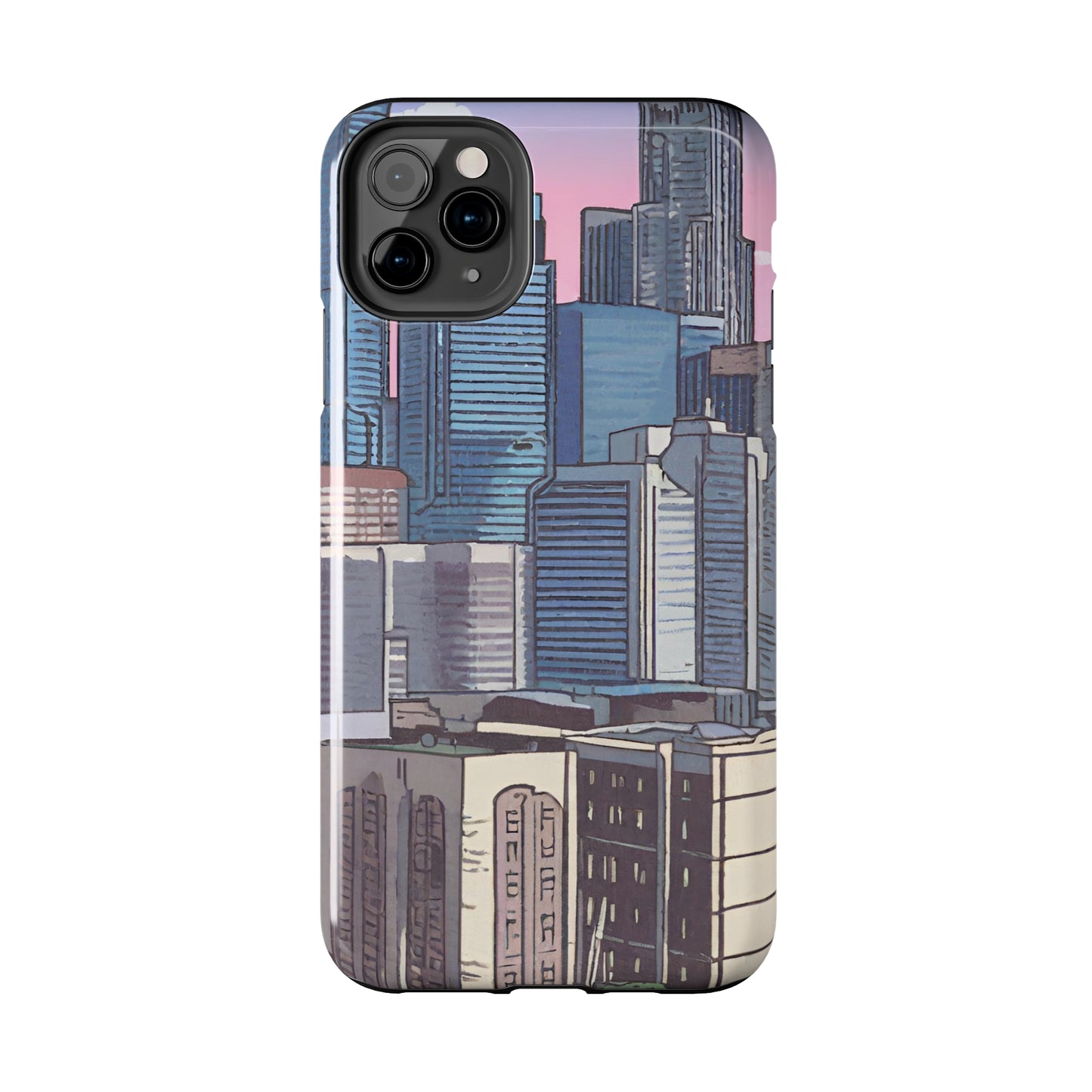 Cartoon City Tough iPhone Case