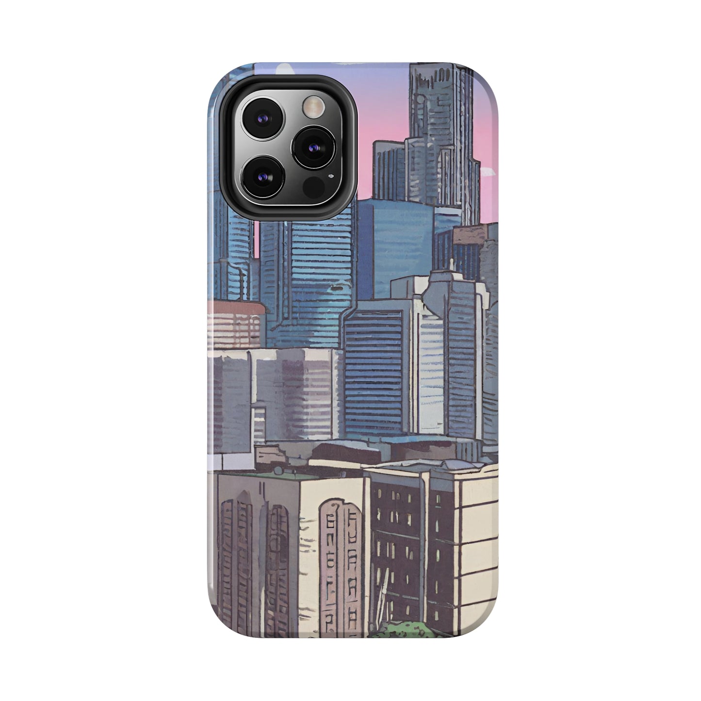 Cartoon City Tough iPhone Case