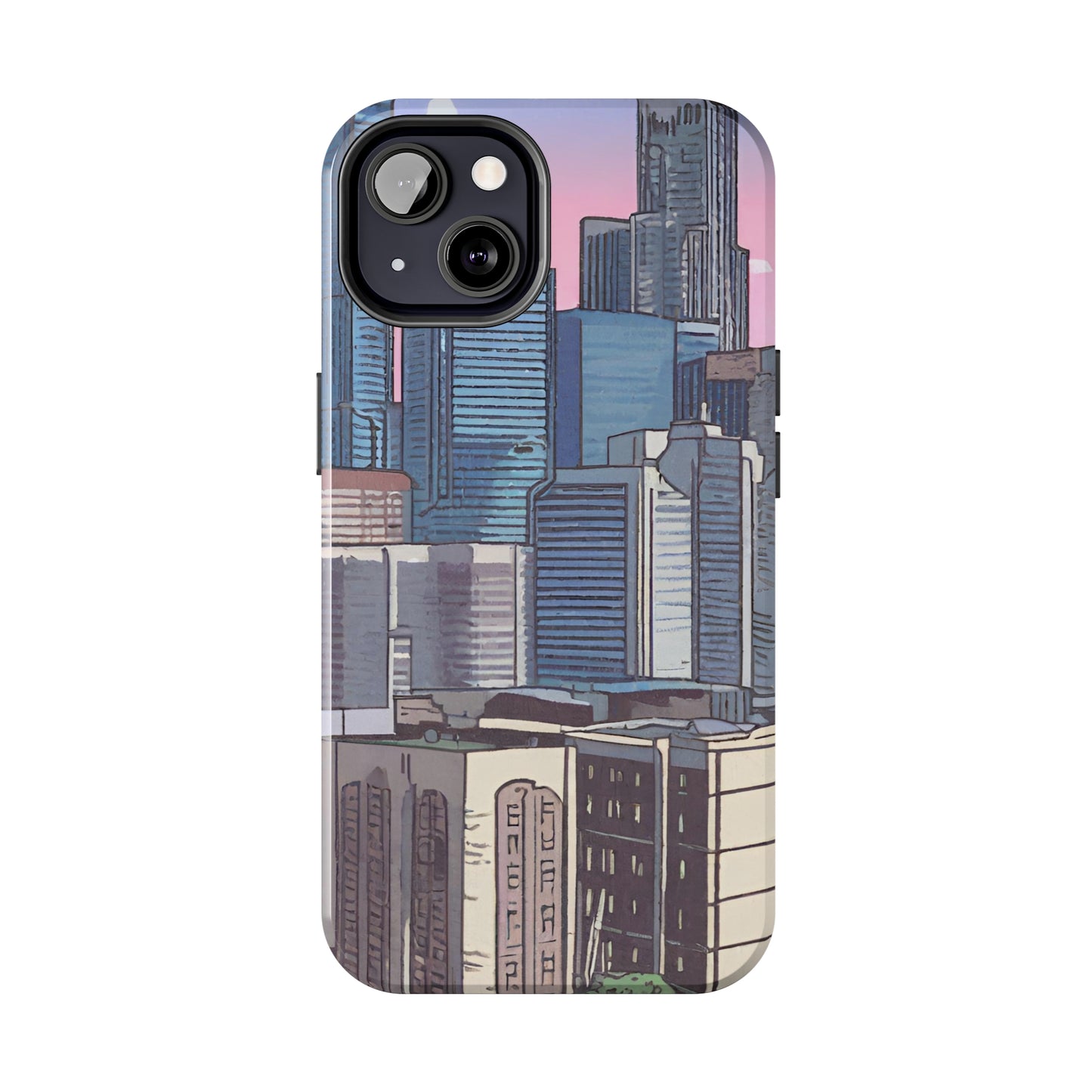 Cartoon City Tough iPhone Case