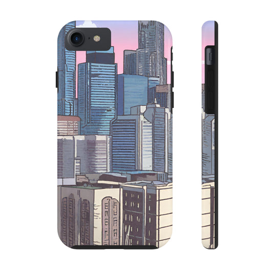 Cartoon City Tough iPhone Case