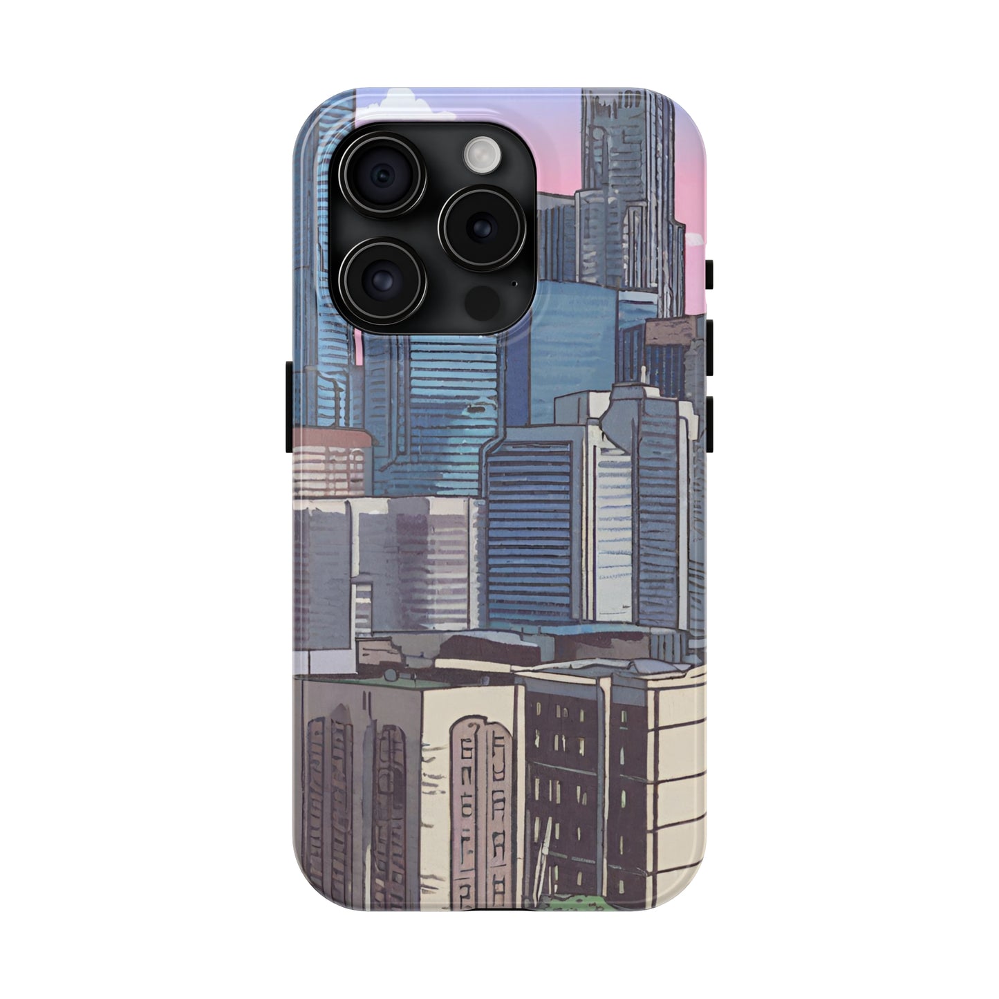 Cartoon City Tough iPhone Case