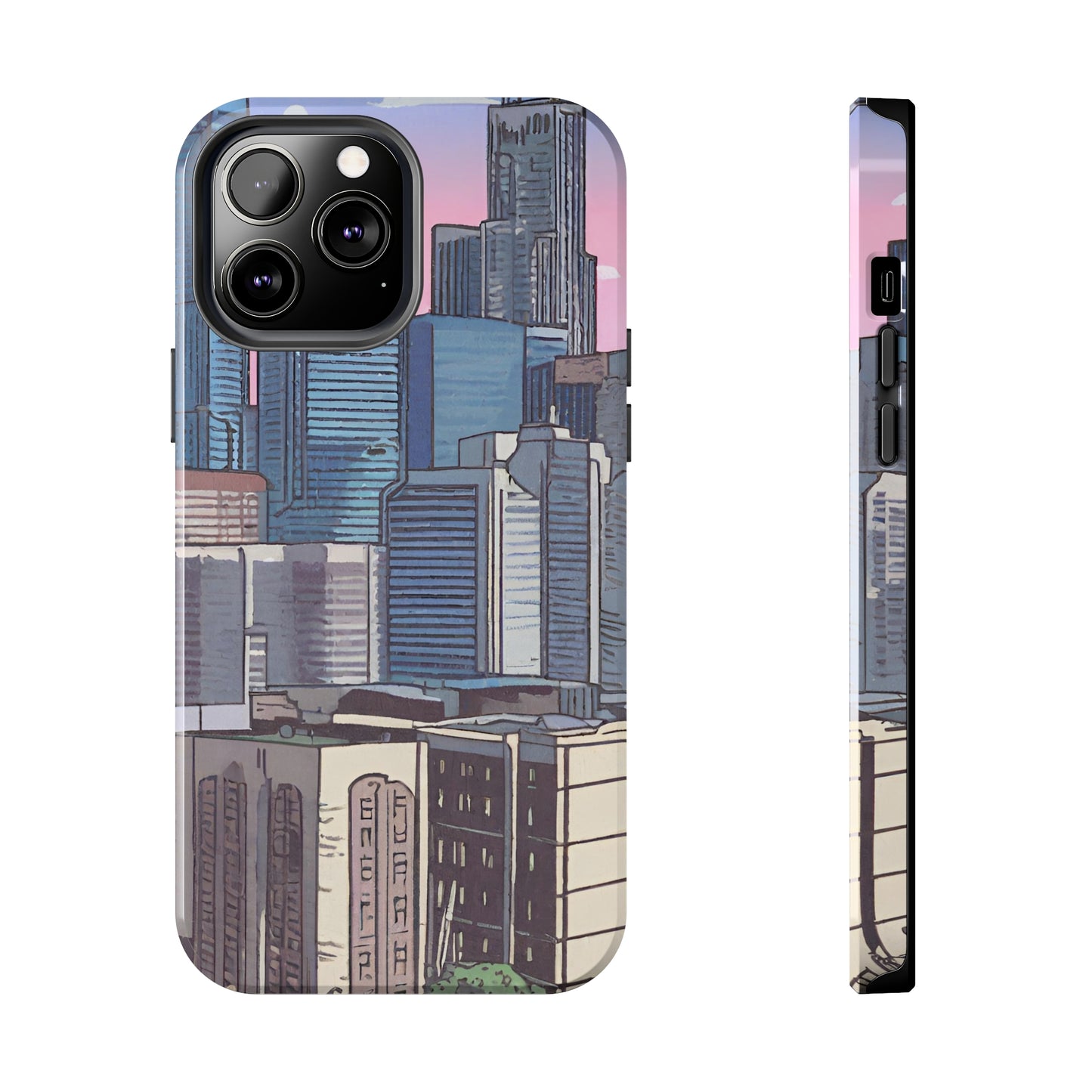 Cartoon City Tough iPhone Case