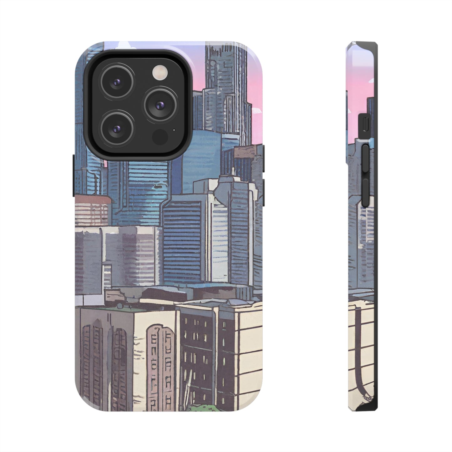 Cartoon City Tough iPhone Case