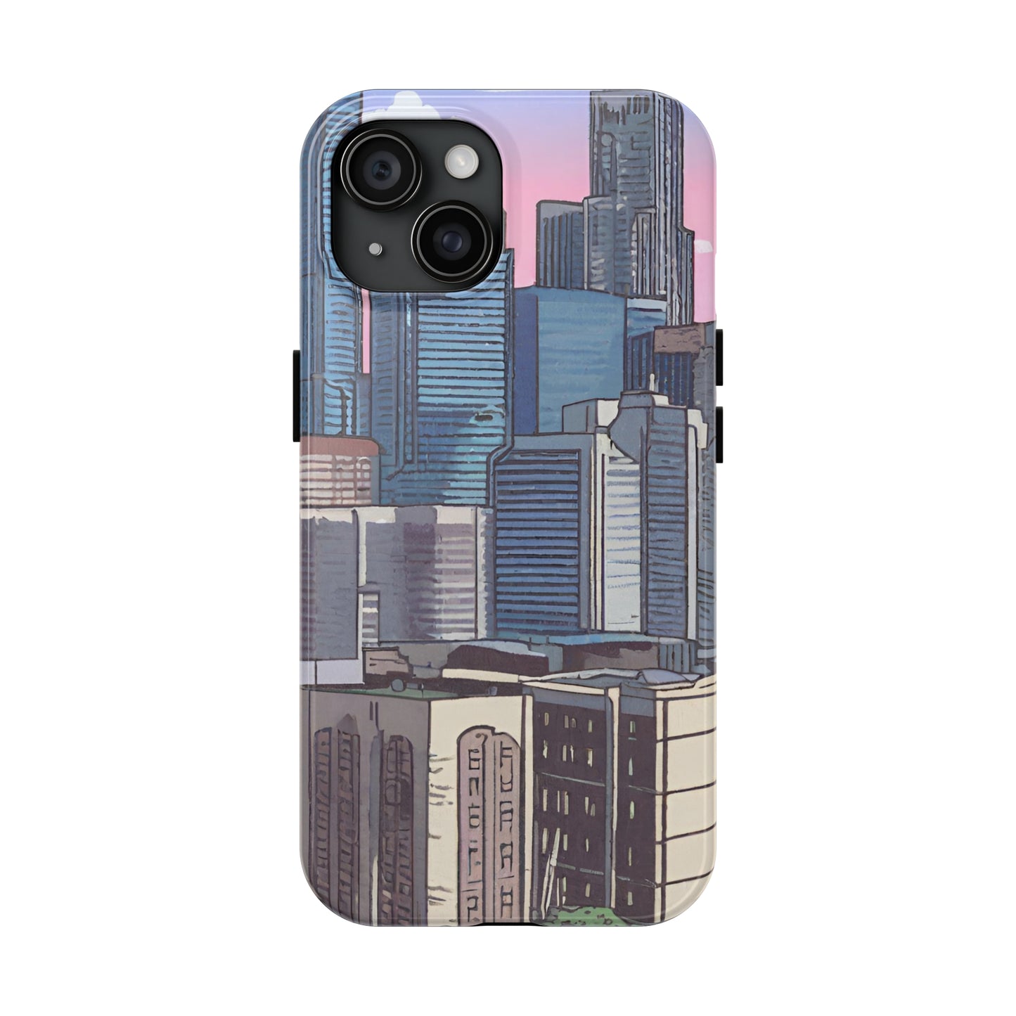 Cartoon City Tough iPhone Case