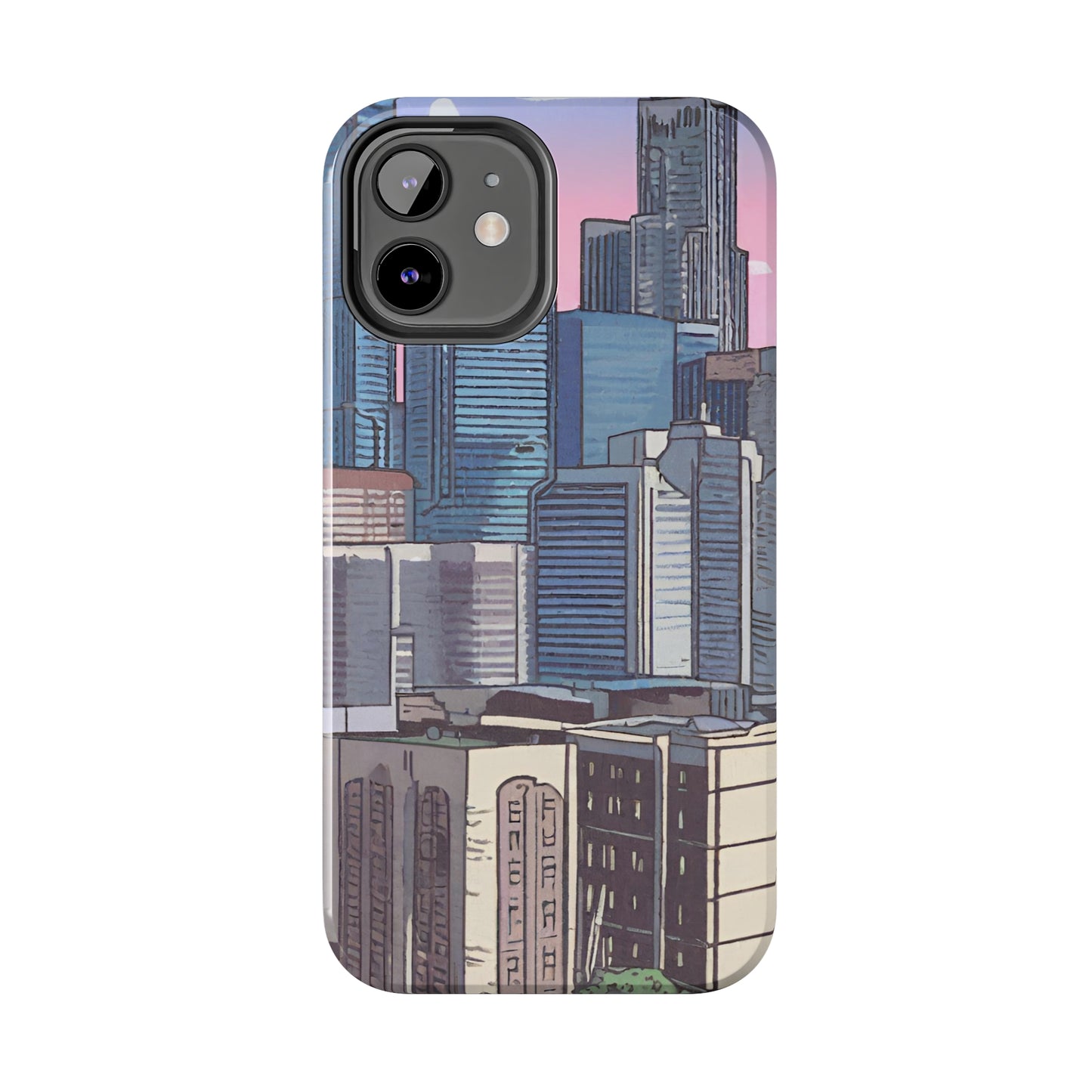 Cartoon City Tough iPhone Case