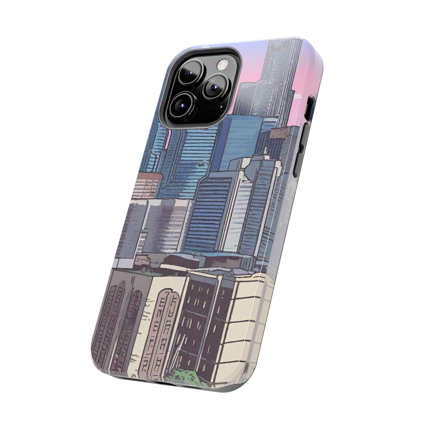 Cartoon City Tough iPhone Case