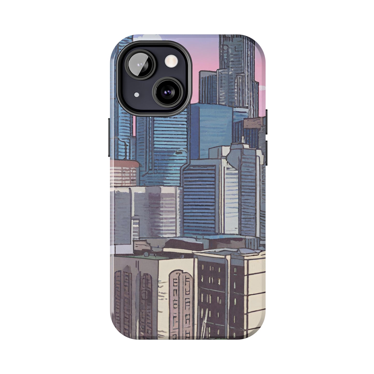 Cartoon City Tough iPhone Case