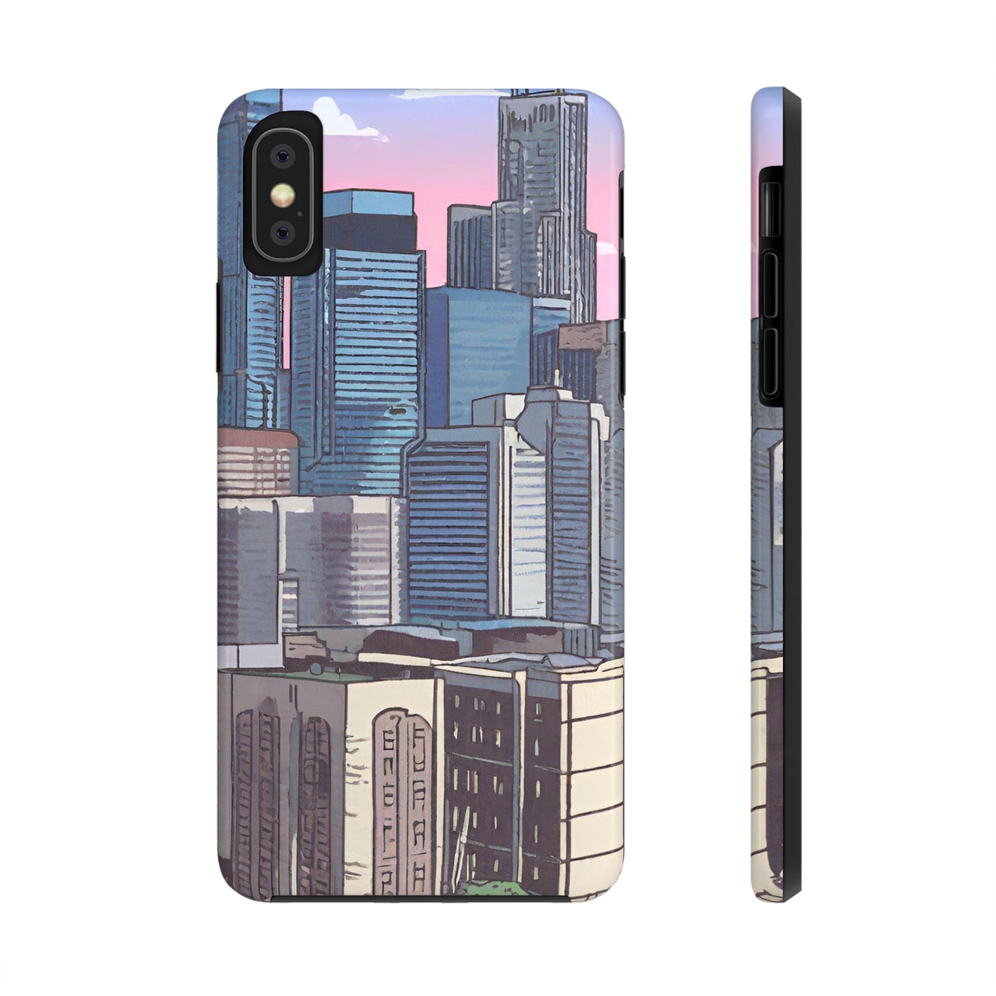 Cartoon City Tough iPhone Case