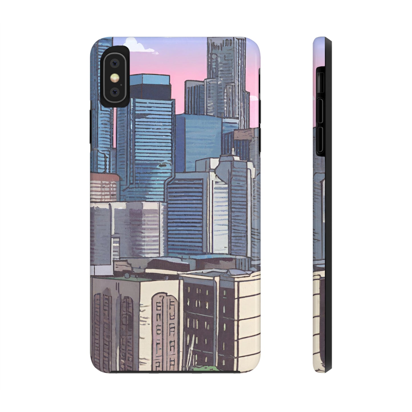 Cartoon City Tough iPhone Case