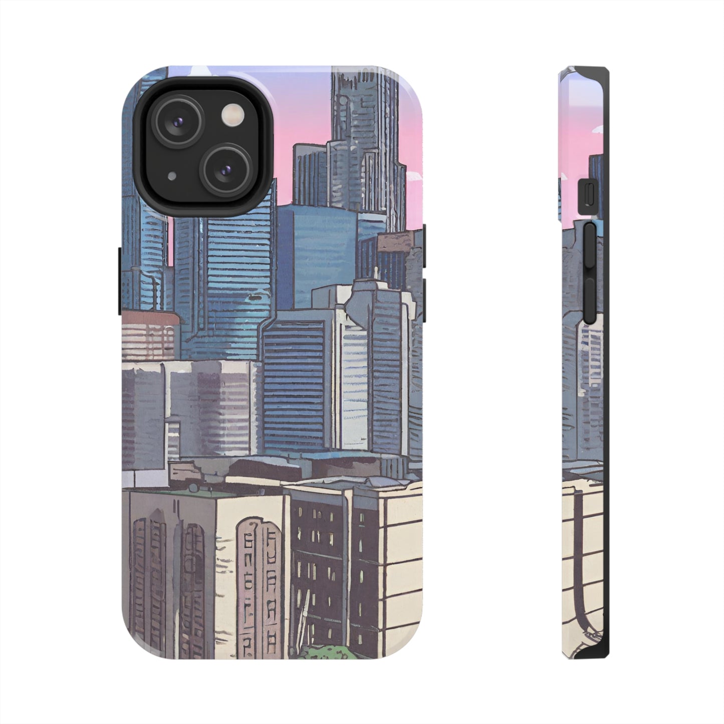 Cartoon City Tough iPhone Case