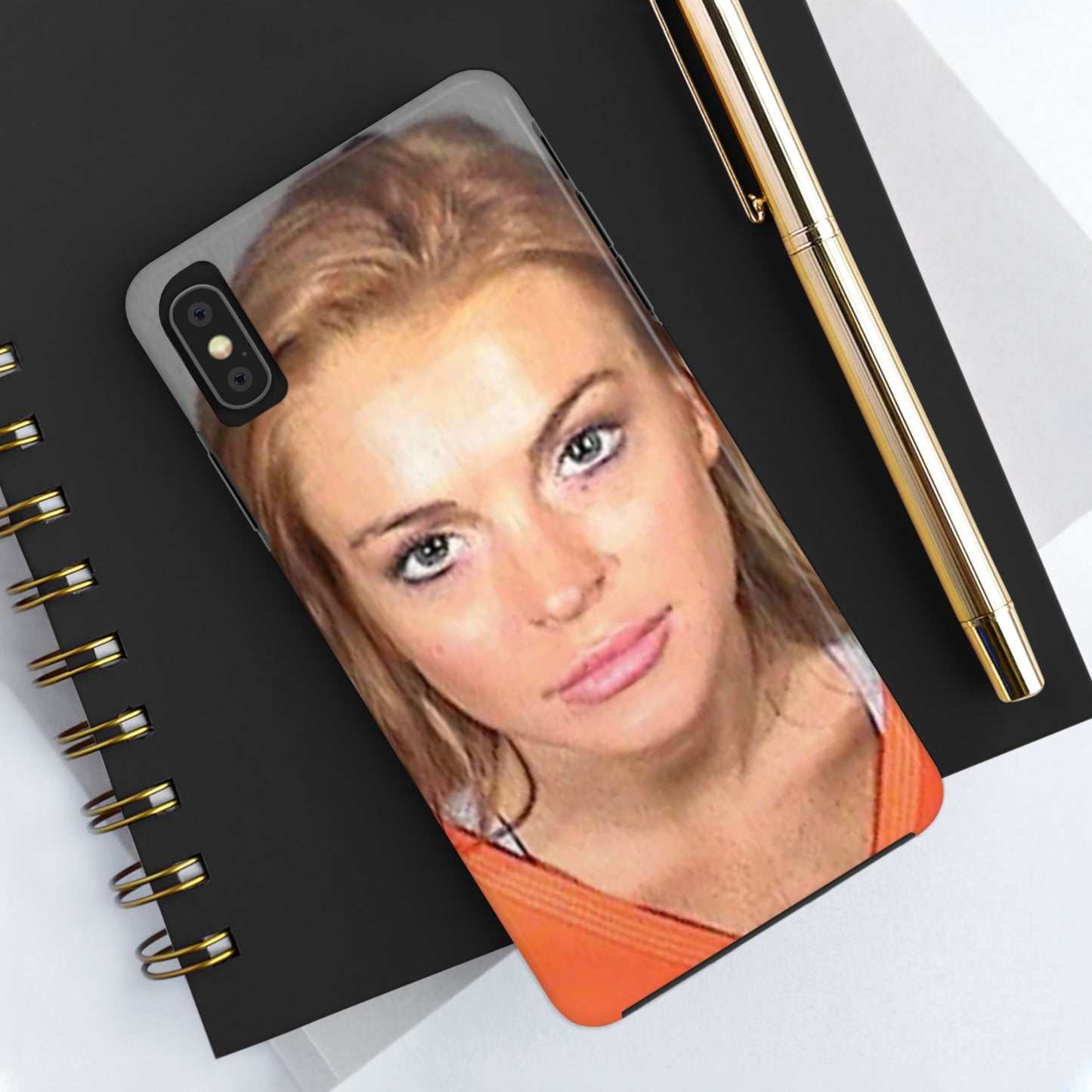 Lindsay Lohan Mugshot Tough Phone Case