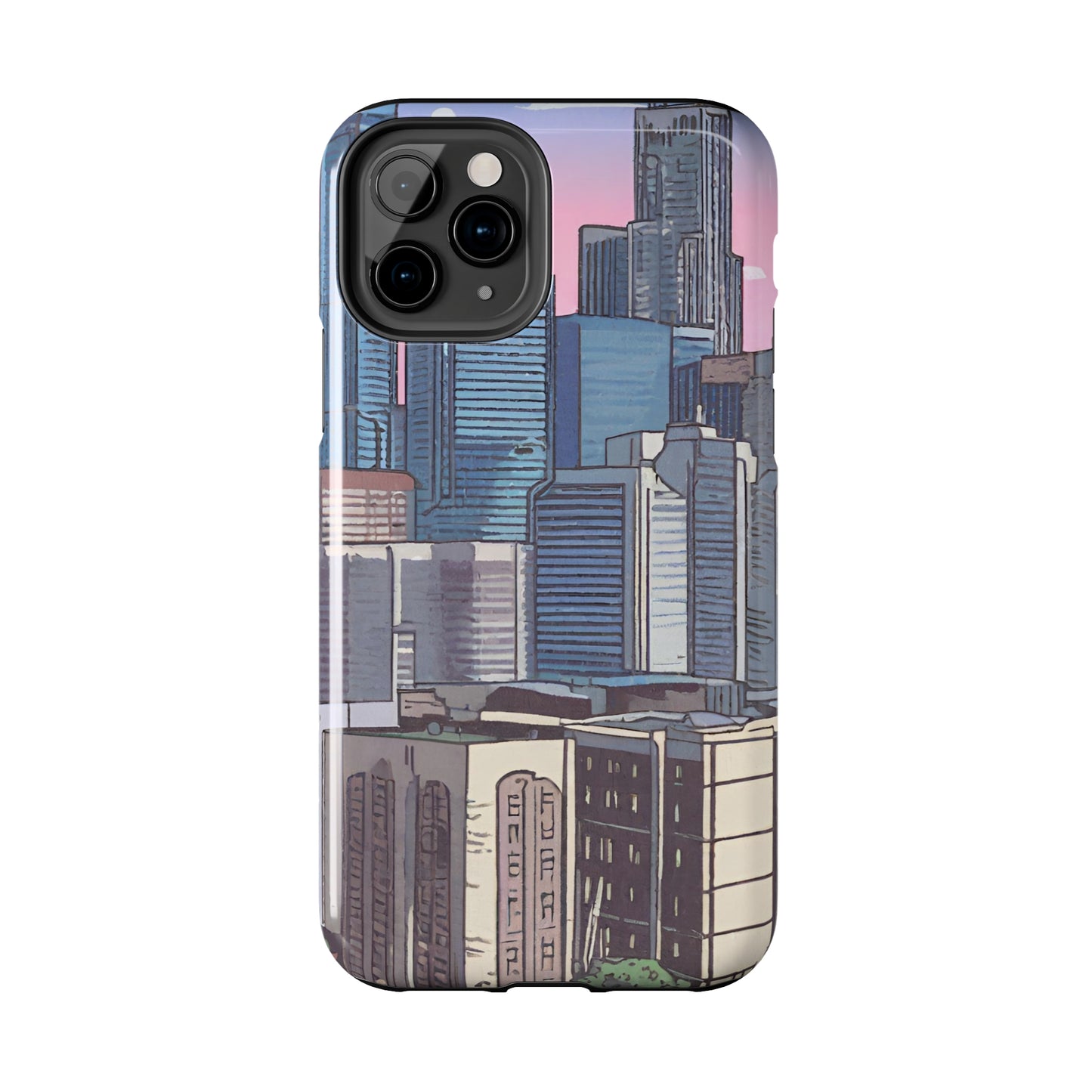 Cartoon City Tough iPhone Case