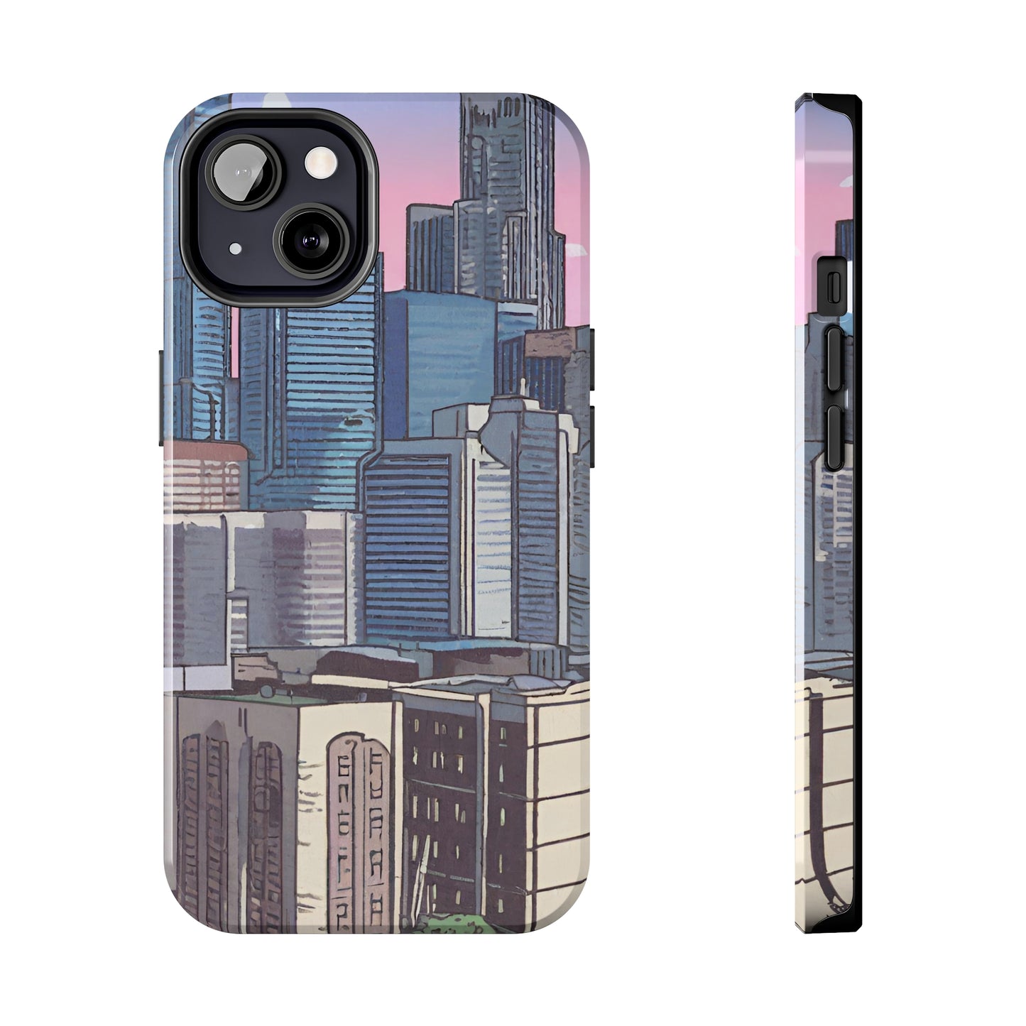 Cartoon City Tough iPhone Case