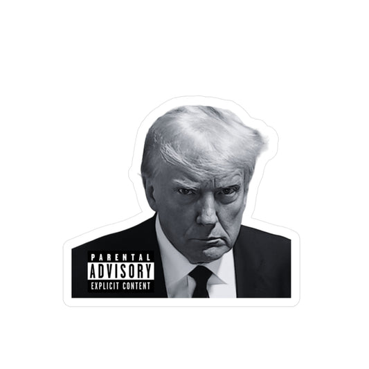 Trump Gangsta Album Cover Mugshot Sticker