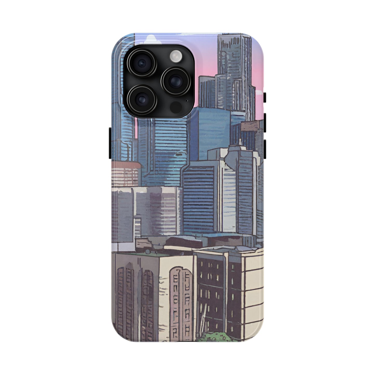 Cartoon City Tough iPhone Case