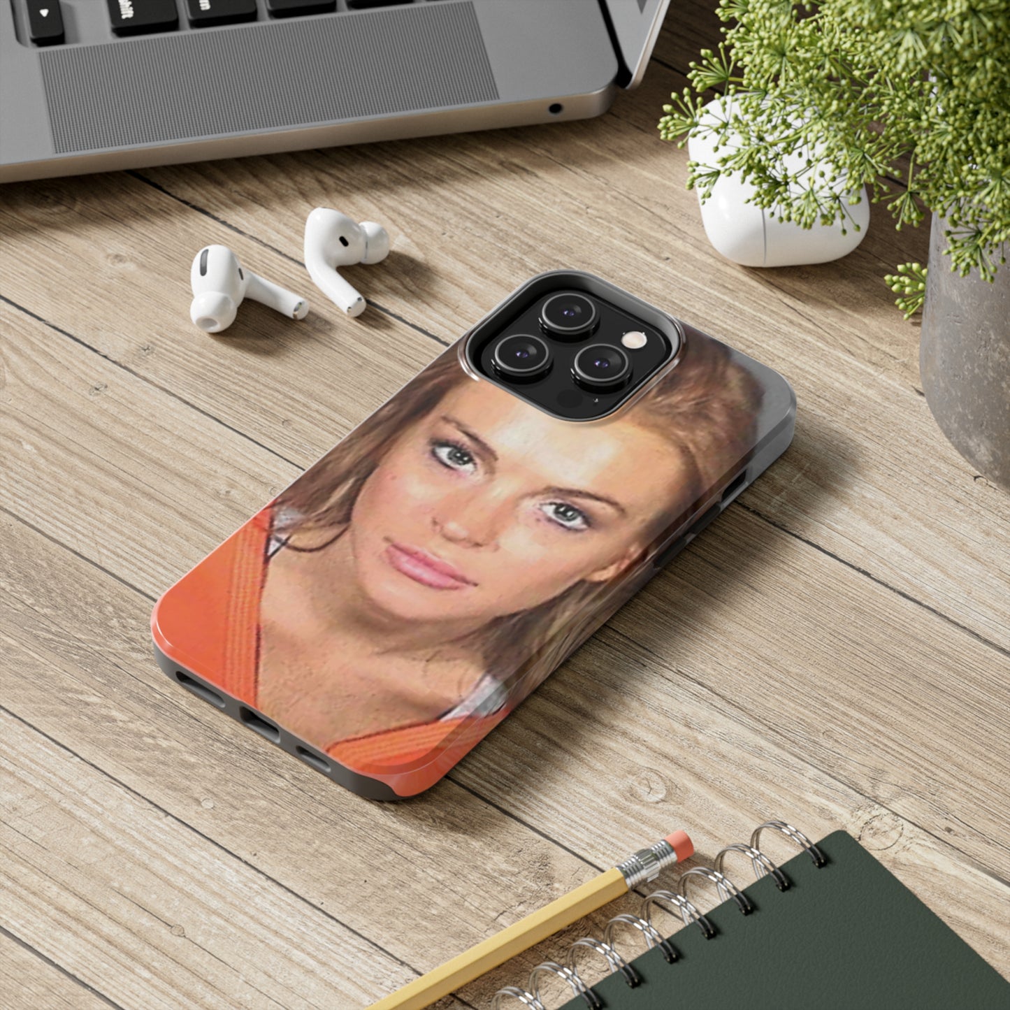 Lindsay Lohan Mugshot Tough Phone Case